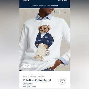 Polo Bear Sweater Knit Ralph Lauren